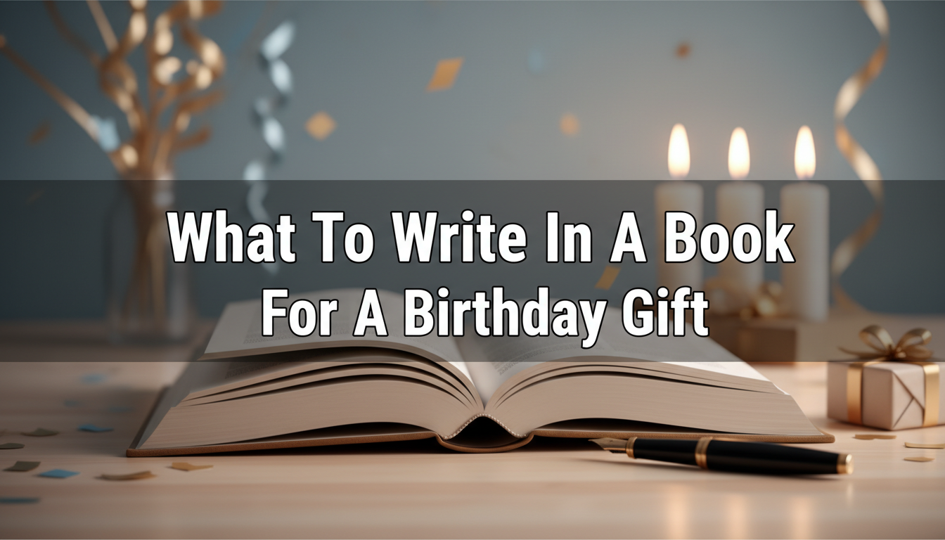 What To Write In A Book For A Birthday Gift